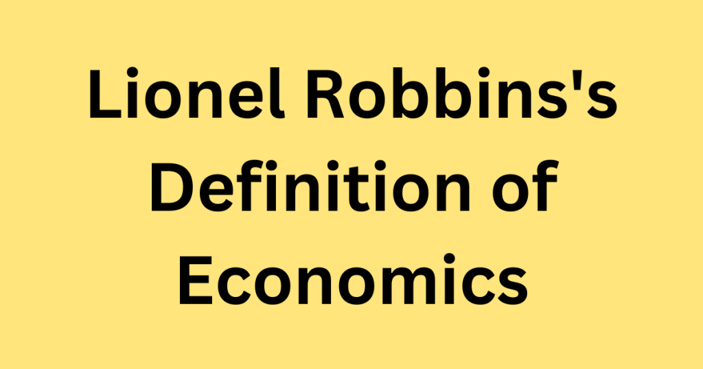 Scarcity Definition of Economics